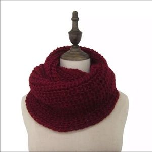 Knitted infinity neck scarf